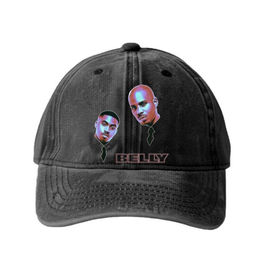 Discover NAS & DMX Washed Denim Baseball Caps belly movie vintage rap Washed Denim Baseball Caps 90s