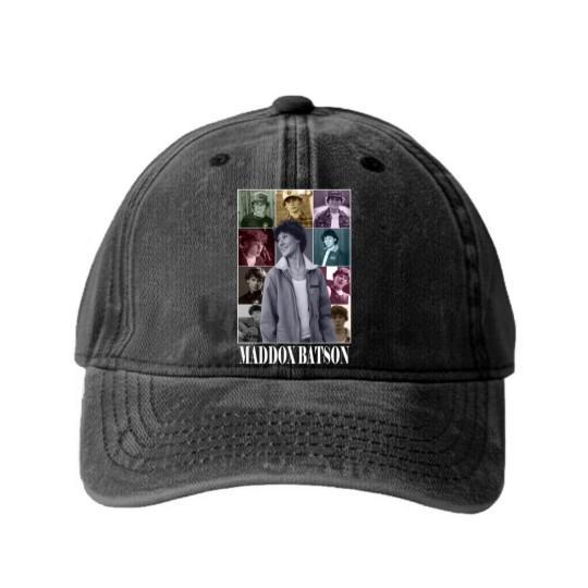 Discover Maddox Batson Tour Music Washed Denim Baseball Caps, Maddox Batson Concert Tour