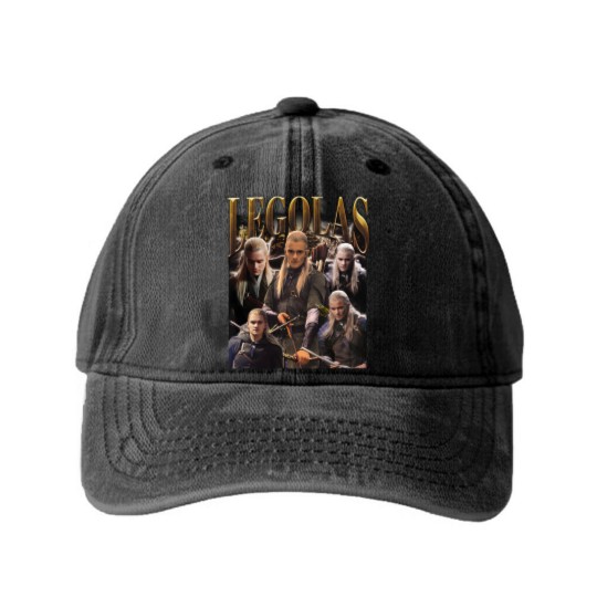 Discover Legolas Washed Denim Baseball Caps, Lord of the Rings Washed Denim Baseball Caps, Orlando Bloom Washed Denim Baseball Caps