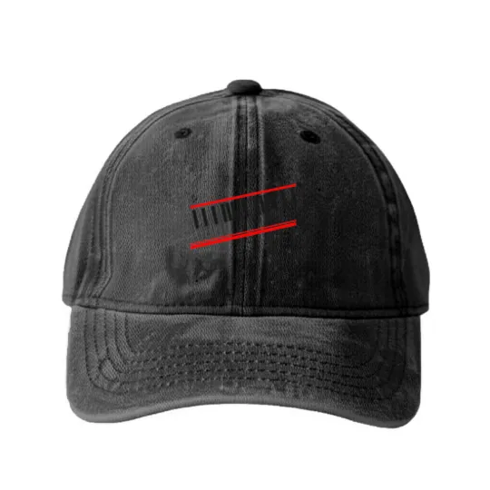 Discover Beat It Piano Washed Denim Baseball Caps
