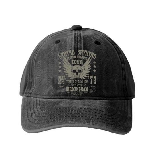 Discover Lynyrd Skynyrd Washed Denim Baseball Caps