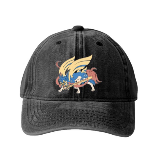 Discover Zacian Washed Denim Baseball Caps