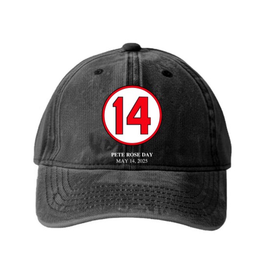 Discover 2025 - Pete Rose Day Washed Denim Baseball Caps