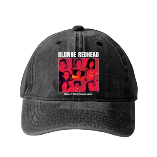 Discover Blonde Redhead Melody Of Certain Damaged Lemons Washed Denim Baseball Caps