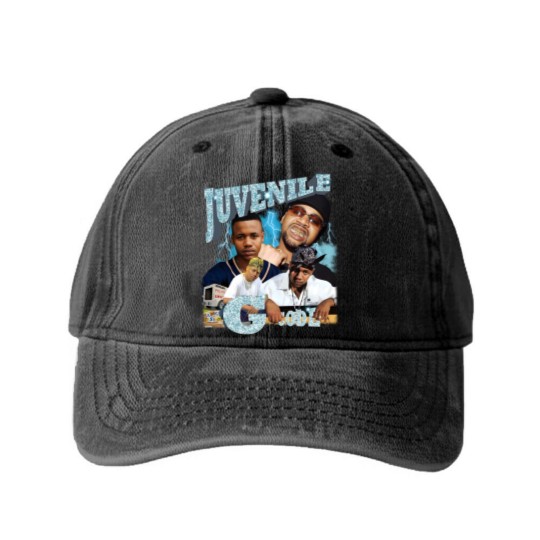 Discover Juvenile Vintage Hiphop Washed Denim Baseball Caps