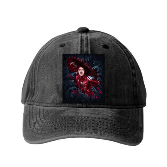 Discover Ld ga Abracadabra by Jorge Serrano Washed Denim Baseball Caps, Tour Washed Denim Baseball Caps for Little Monsters