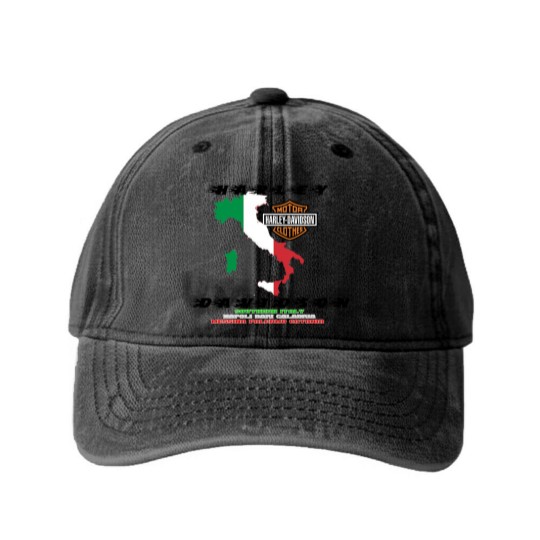 Discover HARLEY South Italy Washed Denim Baseball Caps