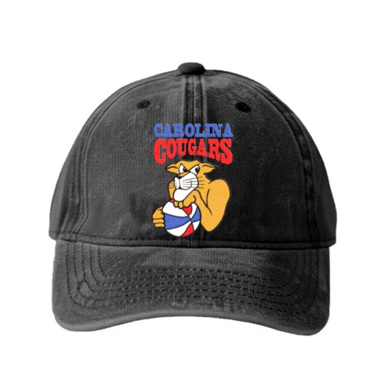 Discover Carolina Cougars Vintage Washed Denim Baseball Caps