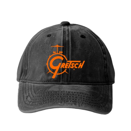 Discover GRETSCH DRUM LOGO Washed Denim Baseball Caps
