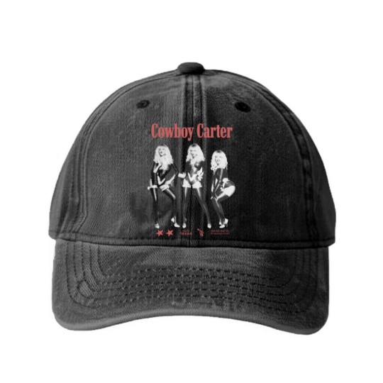 Discover Beyonce Cowboy Carter  Washed Denim Baseball Caps