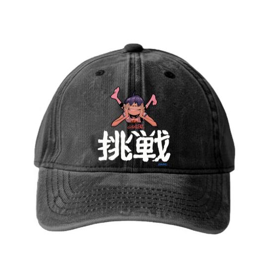 Discover Gorillaz - Dare Washed Denim Baseball Caps