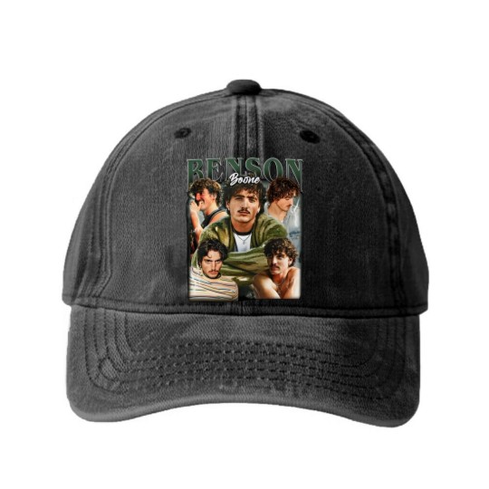 Discover Benson Boone Unisex Softstyle Washed Denim Baseball Caps