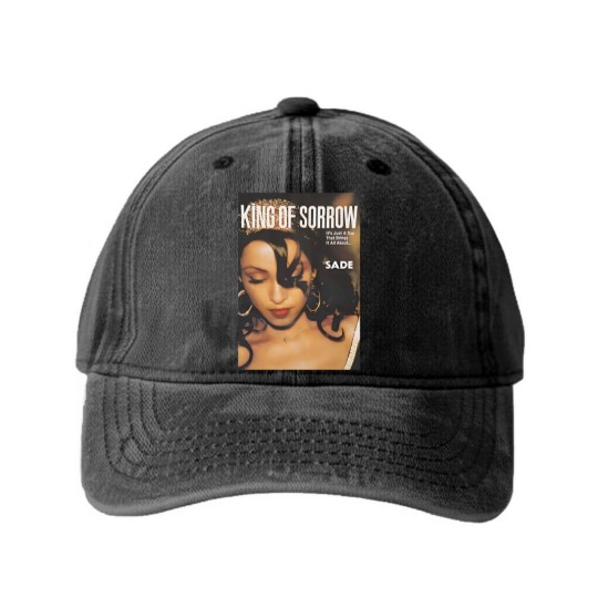 Discover Sade, KING of SORROW! Janet Jackson, erykah badu, sza Washed Denim Baseball Caps