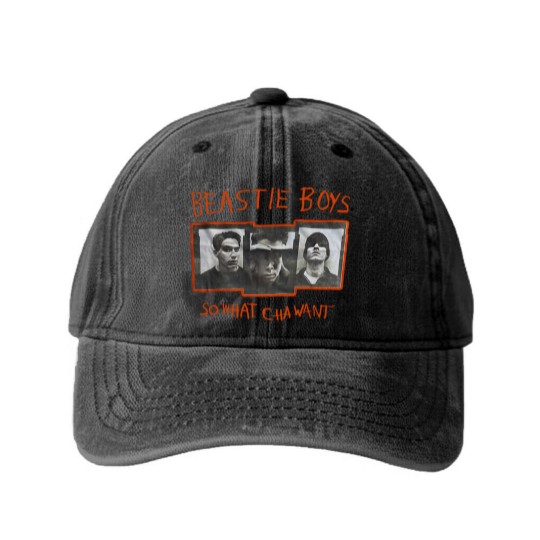 Discover BEASTIE BOYS So What Cha Want Washed Denim Baseball Caps, Beatie Boys Washed Denim Baseball Caps