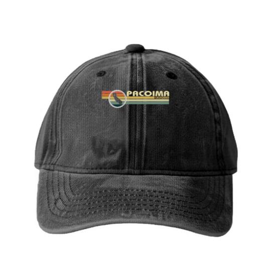 Discover Pacoima California vintage 1980s style - Pacoima California - Washed Denim Baseball Caps