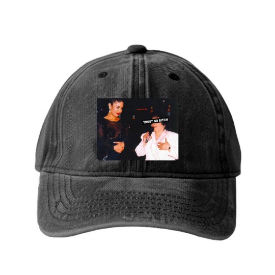 Discover Trust No Bitch - Selena Quintanilla Graphic Washed Denim Baseball Caps
