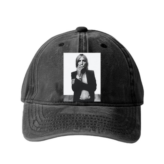 Discover Tom Petty Washed Denim Baseball Caps