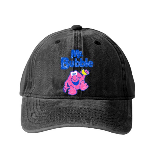 Discover Mr Bubble Washed Denim Baseball Caps