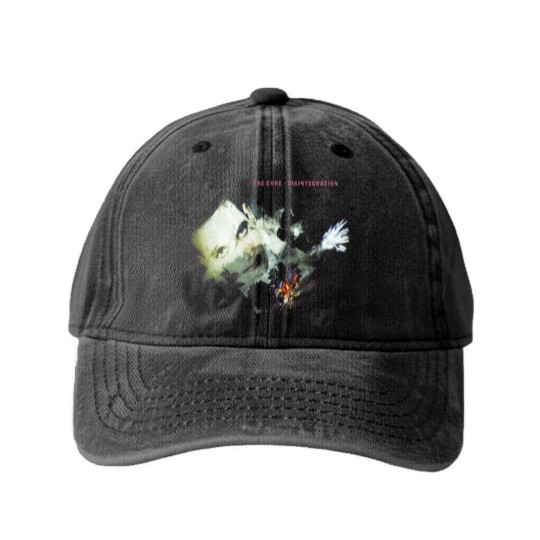 Discover The Cure Disintegration Washed Denim Baseball Caps,  Premium Cotton Washed Denim Baseball Caps