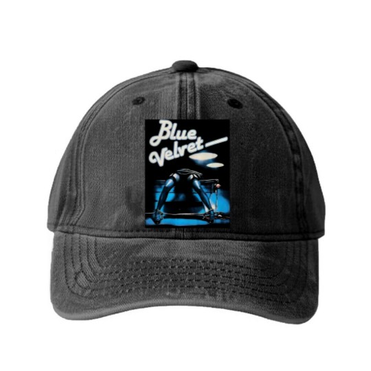 Discover Blue Velvet Movie David Lynch Washed Denim Baseball Caps Unisex Short Sleeve Cotton Washed Denim Baseball Caps