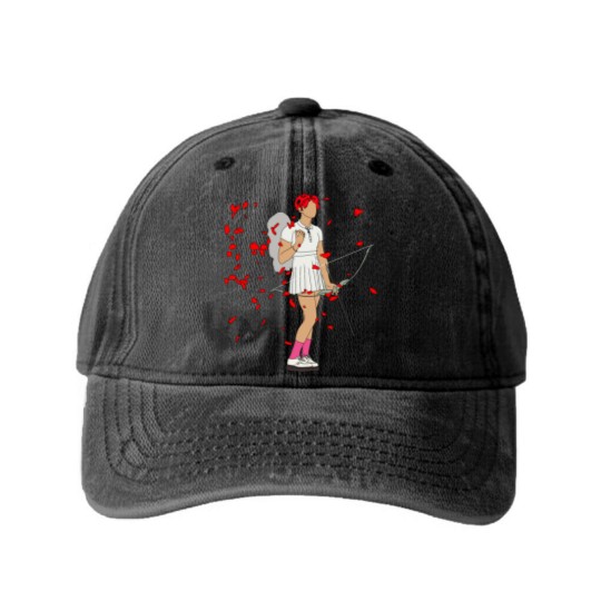 Discover Yungblud cupid Washed Denim Baseball Caps