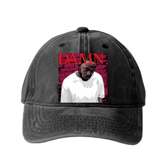 Discover DAMN Album - Kendrick Lamar - Washed Denim Baseball Caps
