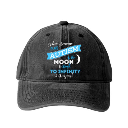 Discover AUTSIM MOM - GRANDPA - GRANDMA - DAD - AUTISM GIFT Washed Denim Baseball Caps