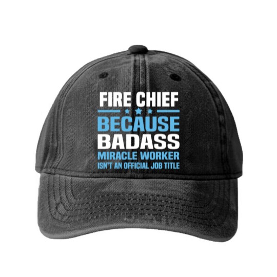 Discover Fire Chief Washed Denim Baseball Caps