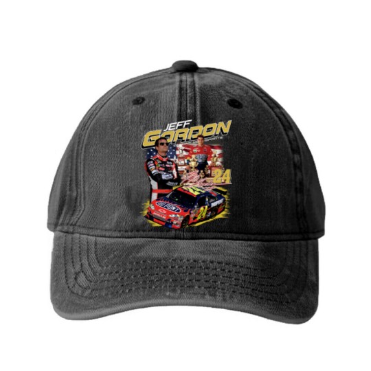 Discover Jeff Gordon Vintage 90s Washed Denim Baseball Caps, Jeff Gordon Washed Denim Baseball Caps