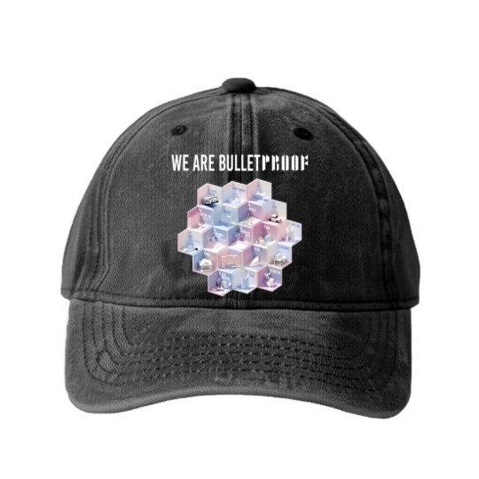Discover BTS Inspired Proof Washed Denim Baseball Caps, BTS Proof Album Track Player Washed Denim Baseball Caps