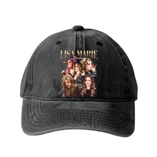 Discover Vintage Style Lisa Marie Presley 90s Vintage Washed Denim Baseball Caps, Lisa Marie Presley Merch