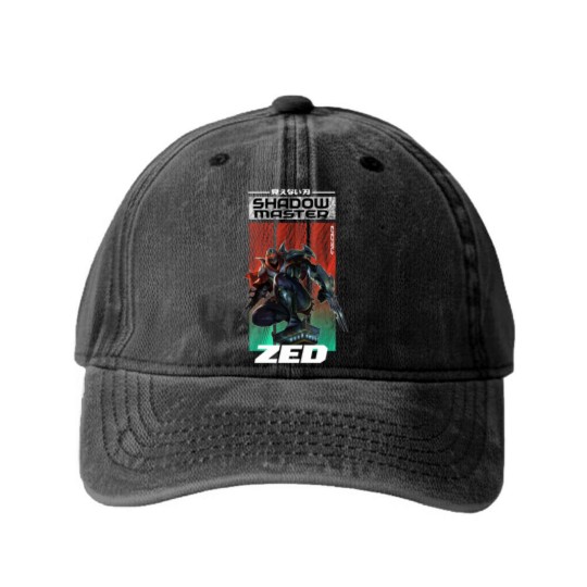 Discover Zed 1.0 - League Of Legends - Washed Denim Baseball Caps
