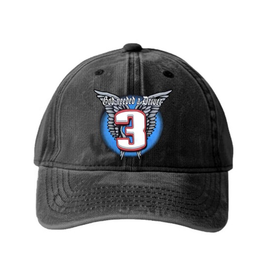 Discover Vintage Dale Earnhardt Sr. no. 3 God Needed a Driver Washed Denim Baseball Caps