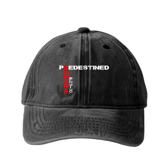 Discover Predestined Romans 8:29-30 Washed Denim Baseball Caps Washed Denim Baseball Caps