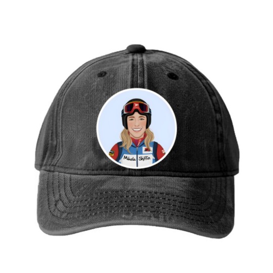 Discover mikaela shiffrin Washed Denim Baseball Caps