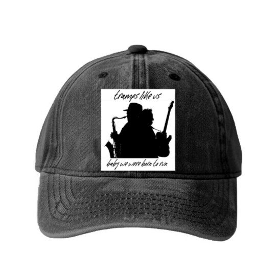Discover Bruce Springsteen Washed Denim Baseball Caps