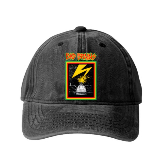 Discover bad brains Washed Denim Baseball Caps