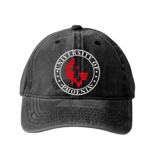 Discover University Phoenix Washed Denim Baseball Caps