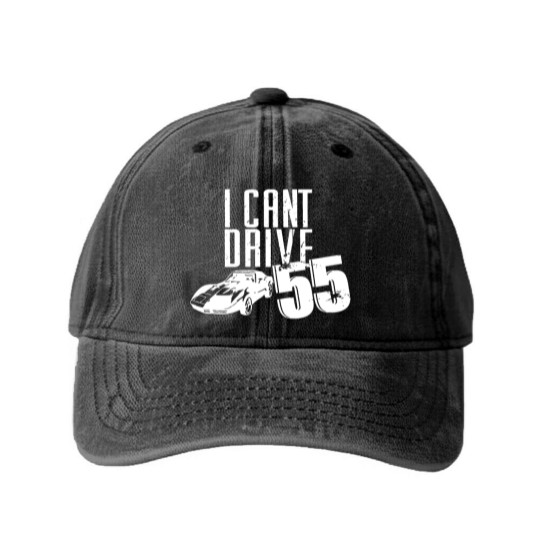 Discover I CAN'T DRIVE 55 Sammy Hagar the Red Rocker Eddie Washed Denim Baseball Caps