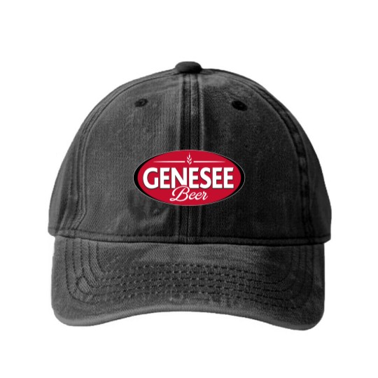 Discover Genesee beer Washed Denim Baseball Caps