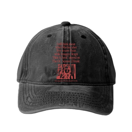 Discover I Still Think About When Marissa Shot Trey on The O.C. Season 2 Finale Washed Denim Baseball Caps