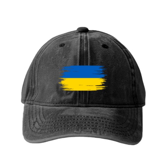 Discover Ukraine Flag - Ukraine - Washed Denim Baseball Caps