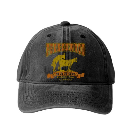 Discover Peckerwood Ranch Washed Denim Baseball Caps