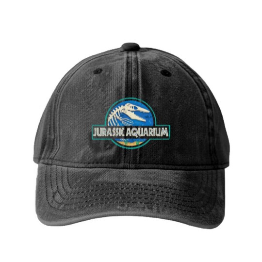 Discover Jurassic Aquarium Washed Denim Baseball Caps