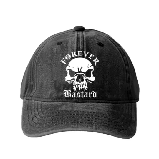 Discover BASTARD Washed Denim Baseball Caps