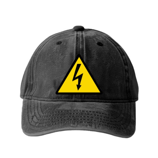 Discover High Voltage Washed Denim Baseball Caps