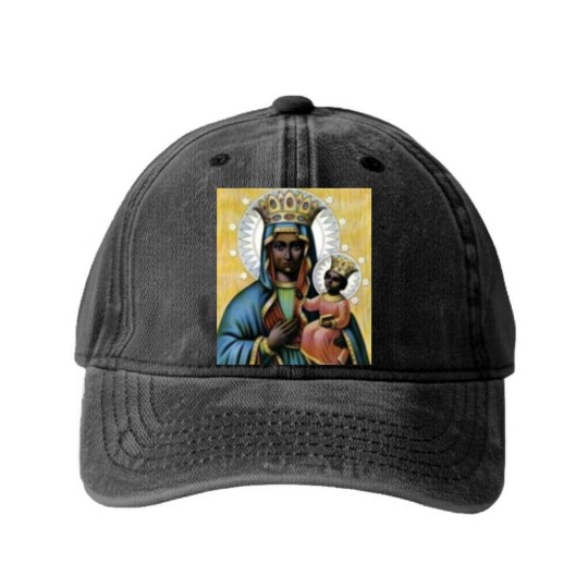Discover EZULIE DANTOR(Ezili Danto) Washed Denim Baseball Caps