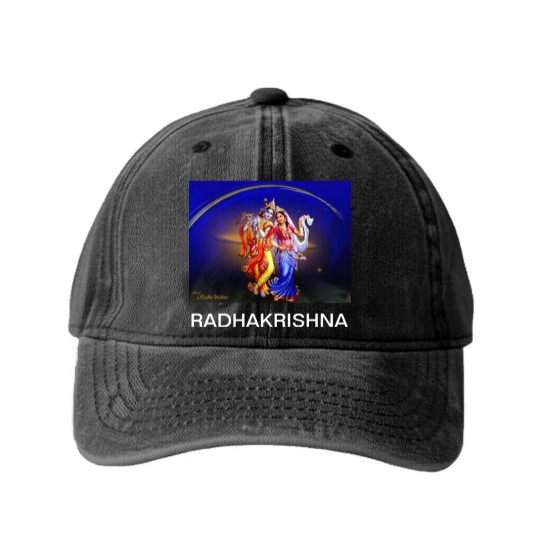 Discover RADHA KRISHNA Washed Denim Baseball Caps