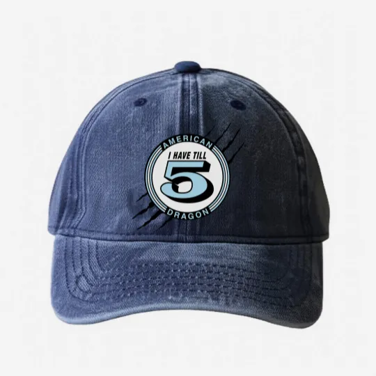Discover I Have Till 5 Washed Denim Baseball Caps