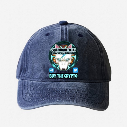 Discover Volt Inu Design Classic Washed Denim Baseball Caps
